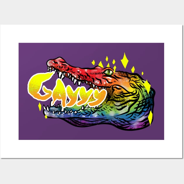 Alligaytor - Pride Alligator Wall Art by Manfish Inc.